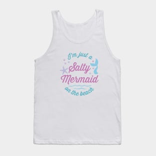 Salty Mermaid on the Beach Tank Top